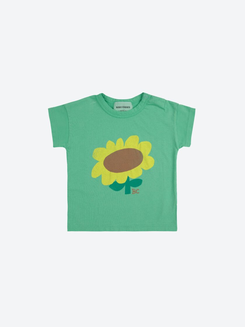 Baby T-Shirt Sunflower Green, Bobo Choses