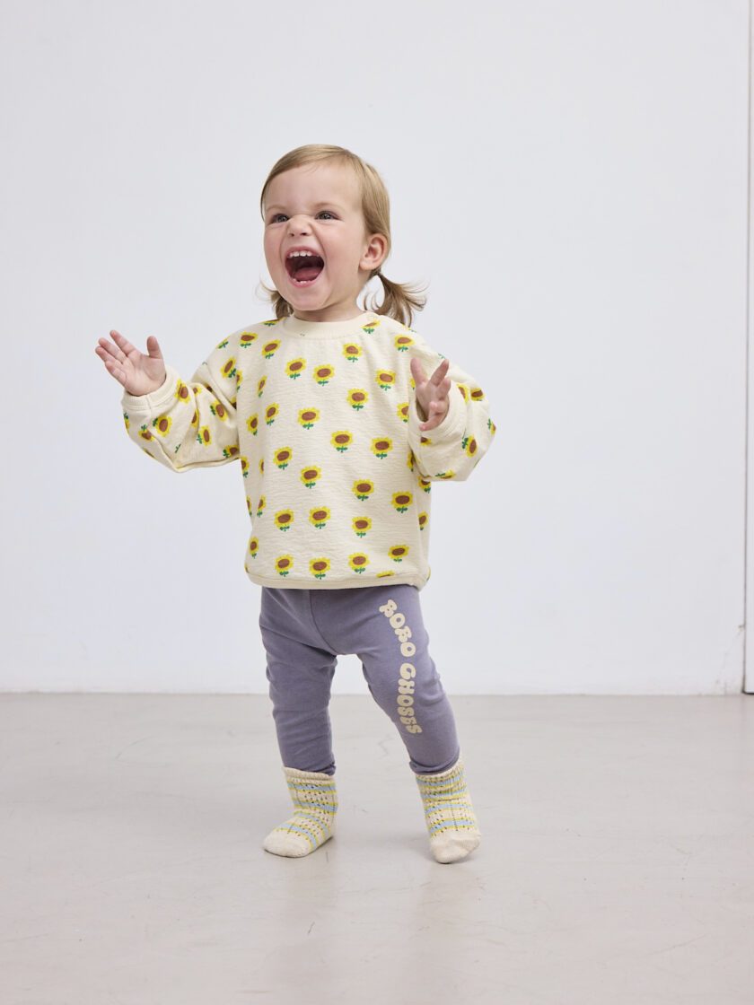 Baby Sweater Sunflower All Over, Bobo Choses