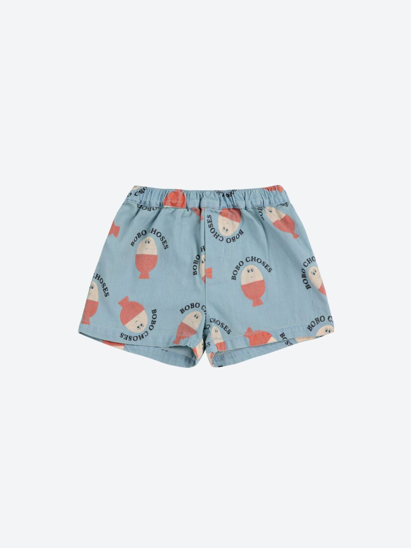 Baby Shorts Morning Egg All Over Denim, Bobo Choses