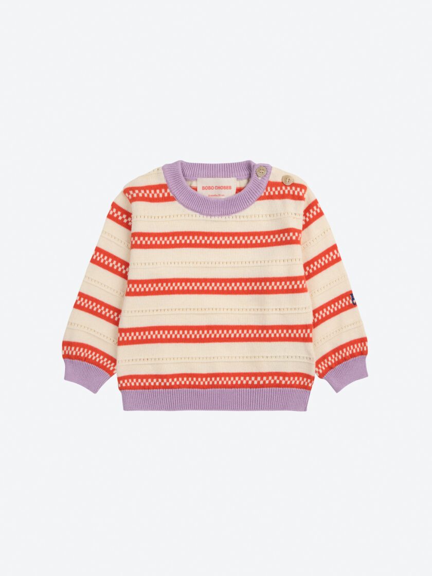 Baby Strickpulli Striped, Bobo Choses