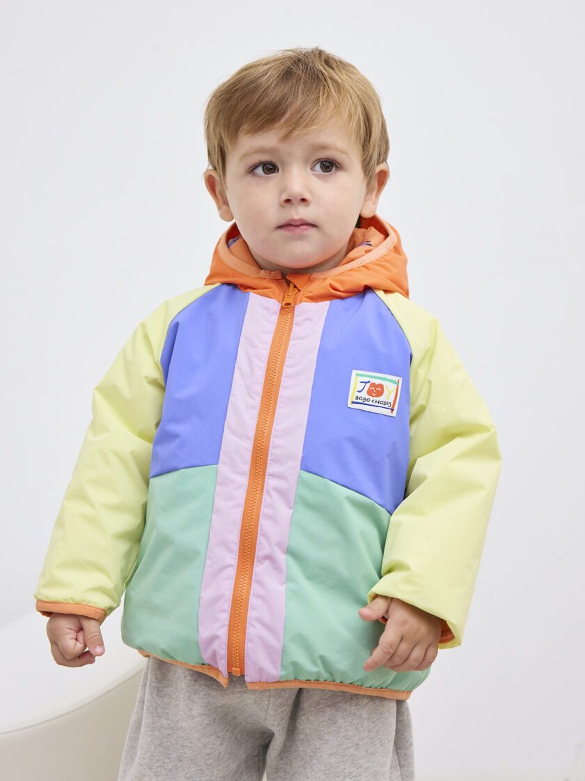 Baby Jacke Reversible Color Block/Snail, Bobo Choses