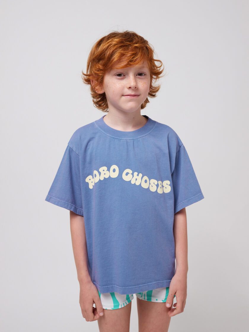 T-Shirt Wavy BC Light Blue, Bobo Choses