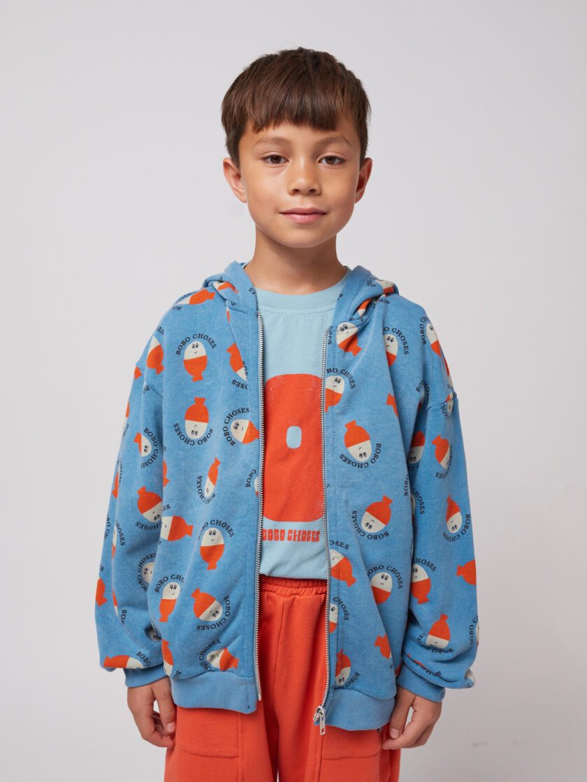 Zipp-Hoodie Morning Egg All Over, Bobo Choses – Bild 2