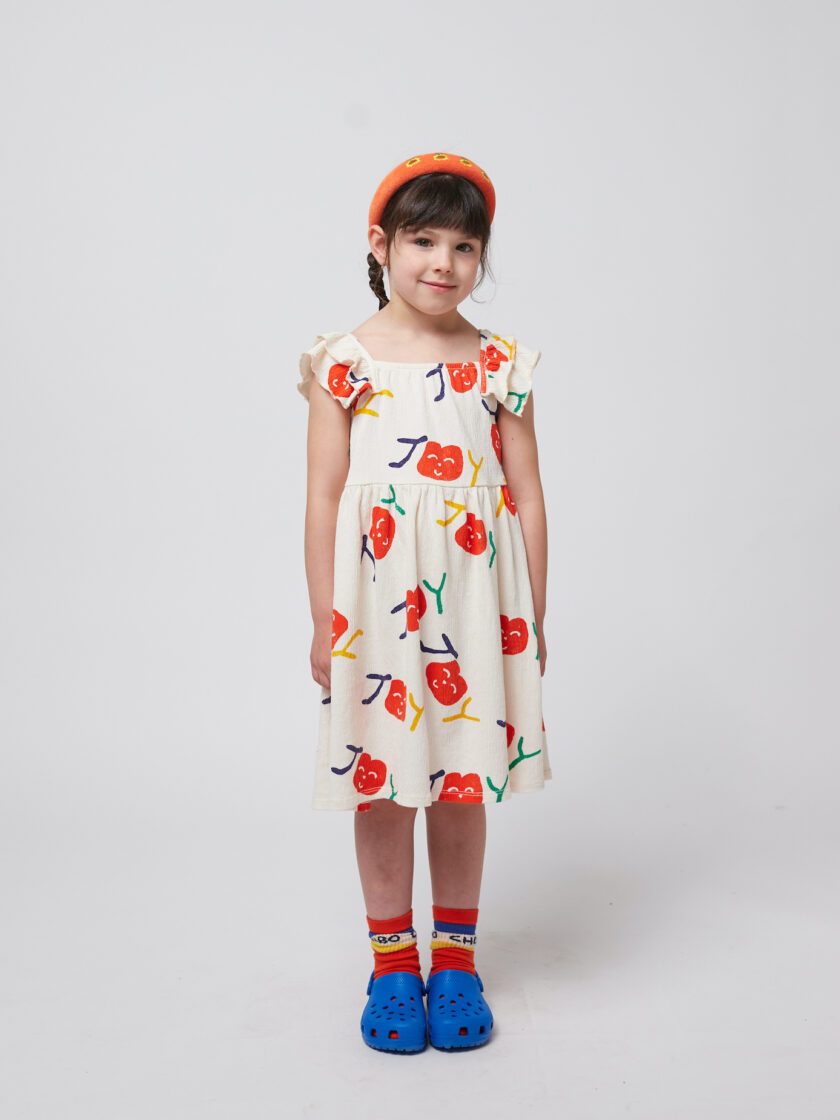 Kleid Smiling All Over Ruffle, Bobo Choses