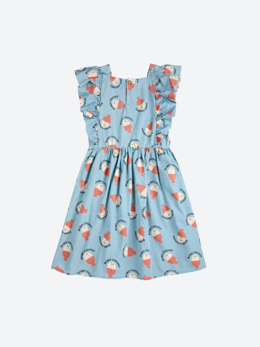 Kleid Morning Egg All Over Ruffle, Bobo Choses – Bild 3