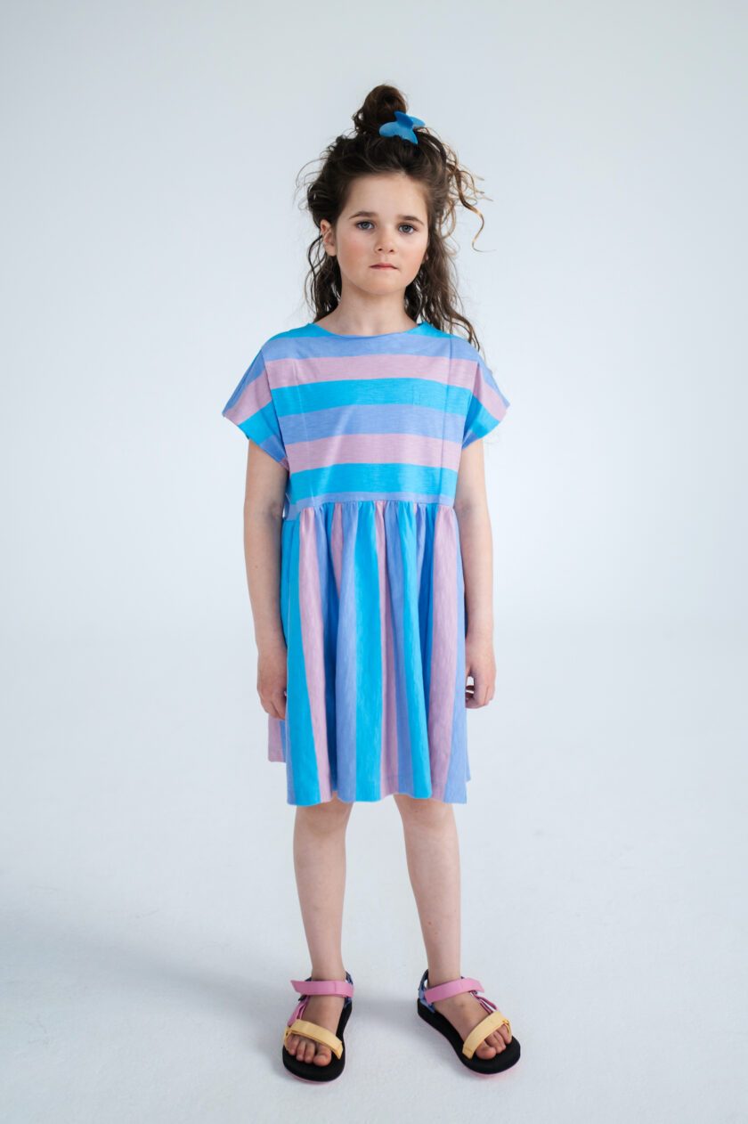 Kleid Tricolor Block Stripe, Repose AMS