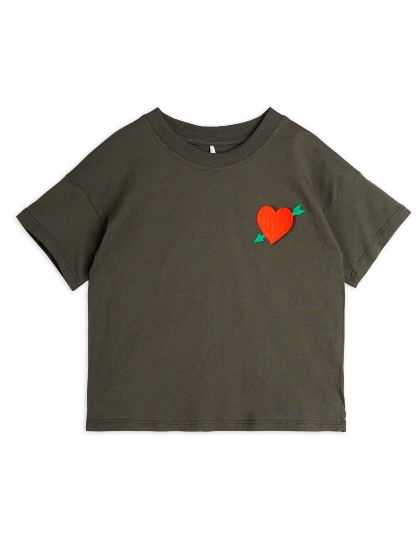 T-Shirt Arrowed Heart Black, Mini Rodini