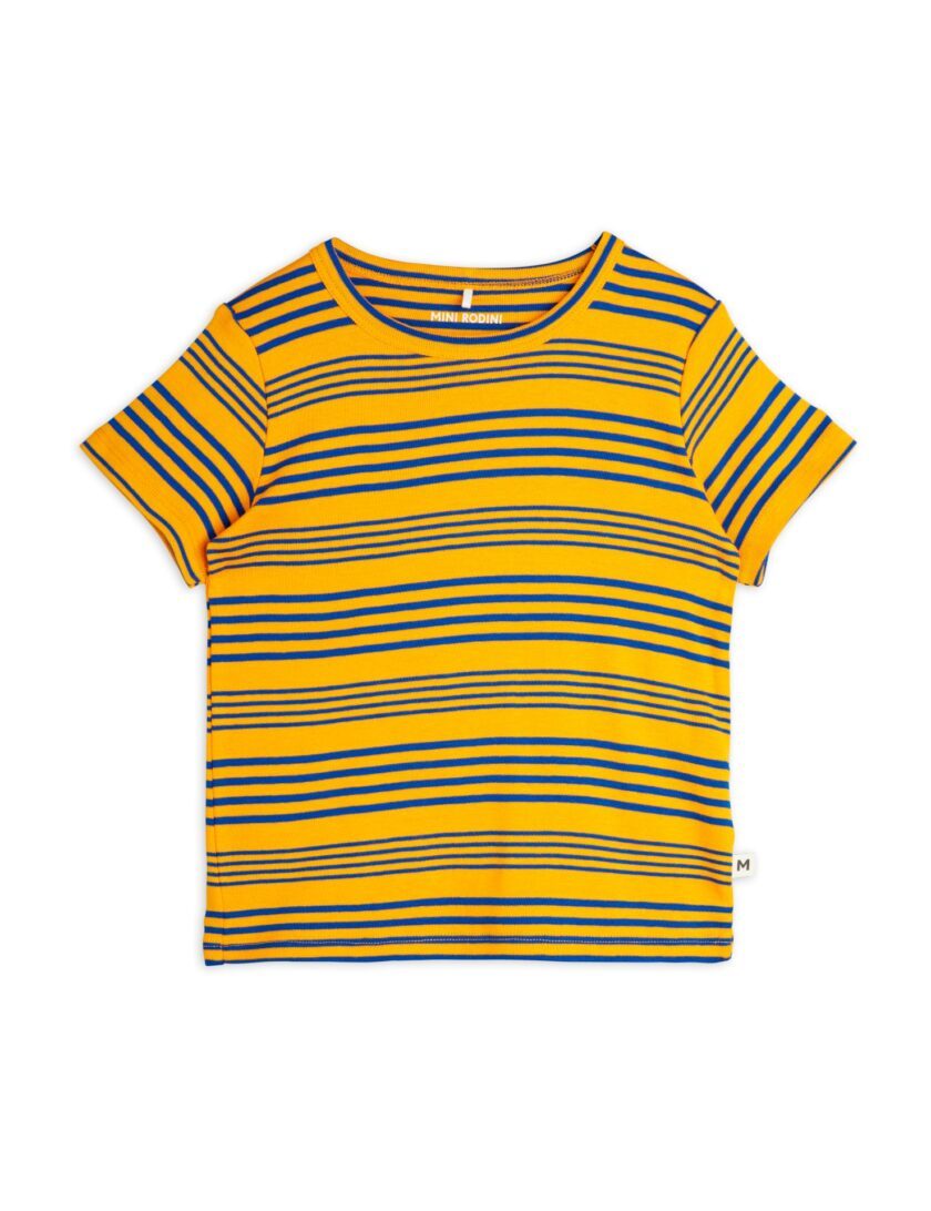 T-Shirt Stripe Yd Orange, Mini Rodini