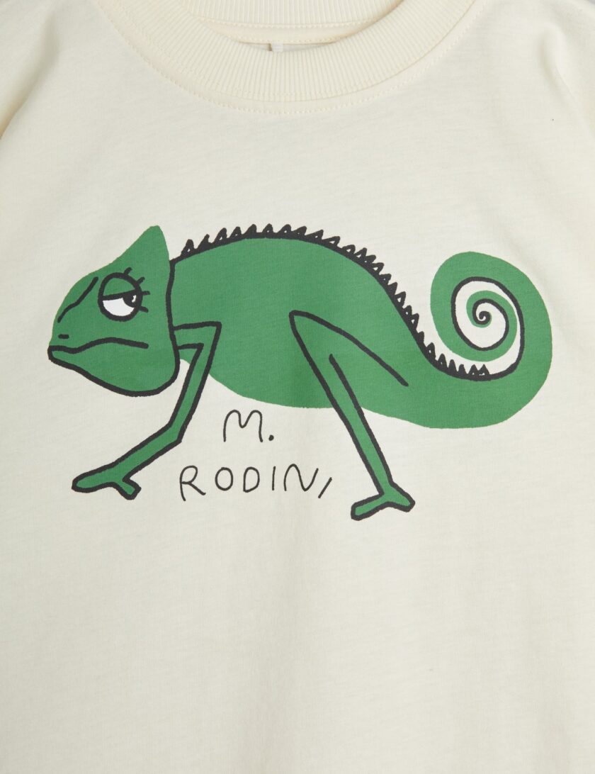 T-Shirt Lizard Offwhite, Mini Rodini – Bild 3