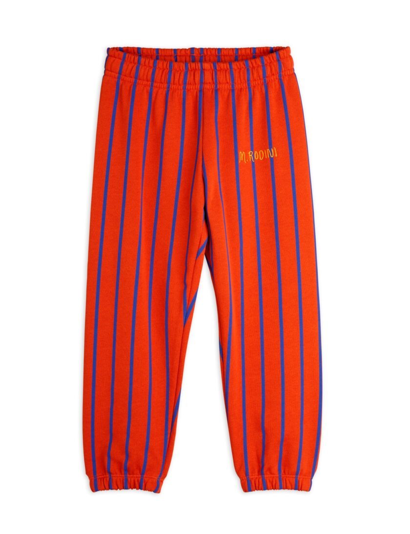 Jogginghose Vertical Stripe Red, Mini Rodini – Bild 2