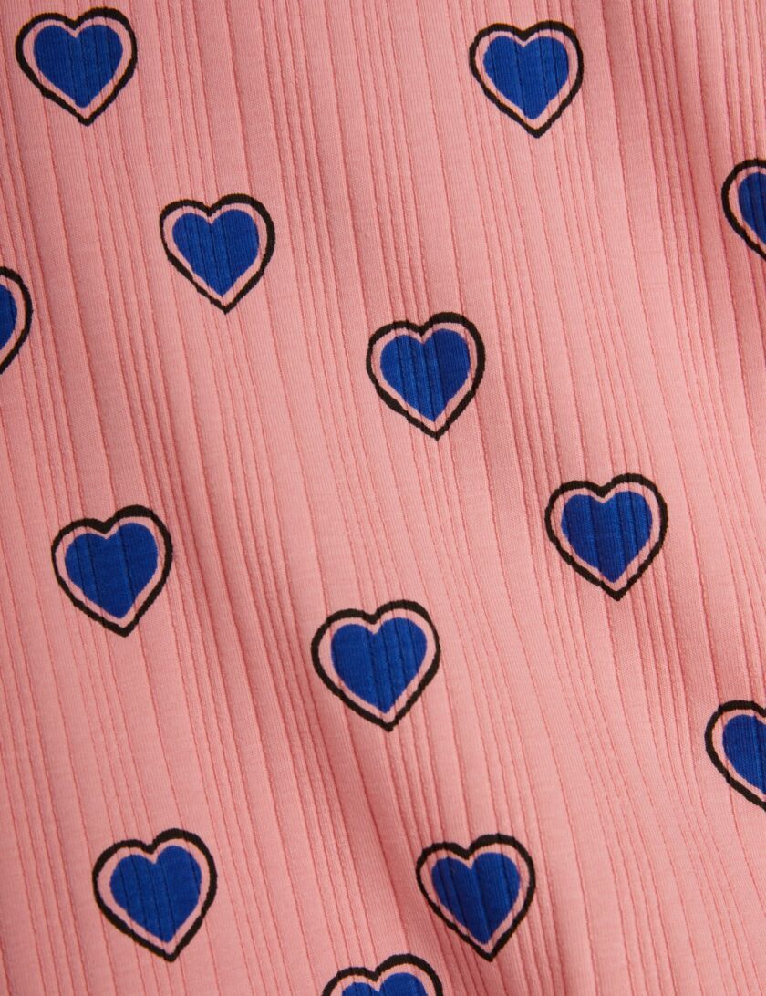 Kleid Outlined Hearts Pink, Mini Rodini – Bild 4