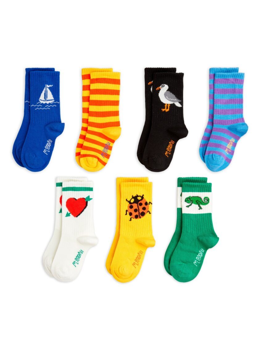 Socken 7er-Pack Seagull, Mini Rodini