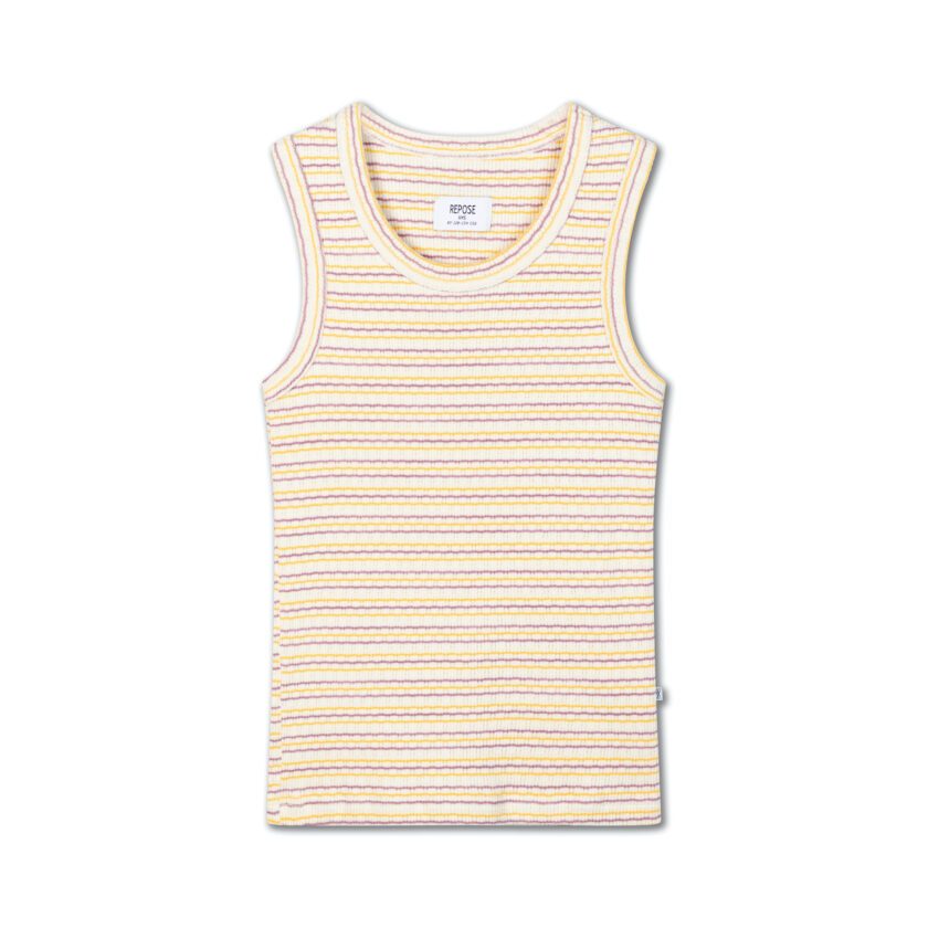 Tanktop Slim Fine Buff Orchid Stripe, Repose AMS