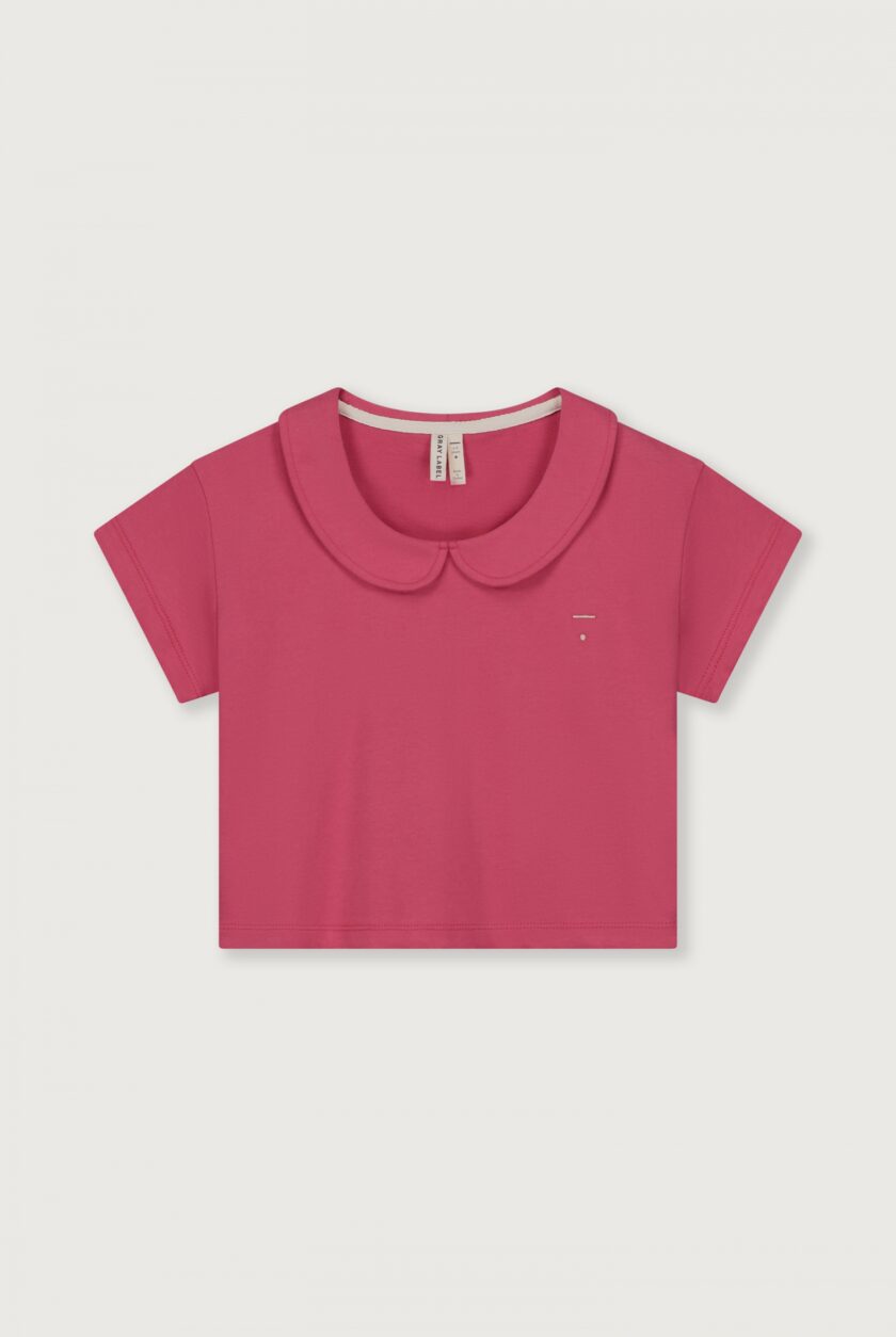 T-Shirt Boxy Collar Cherry, Gray Label