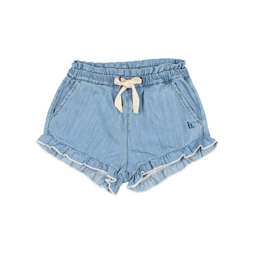 Shorts Light Denim Frills, Búho Barcelona