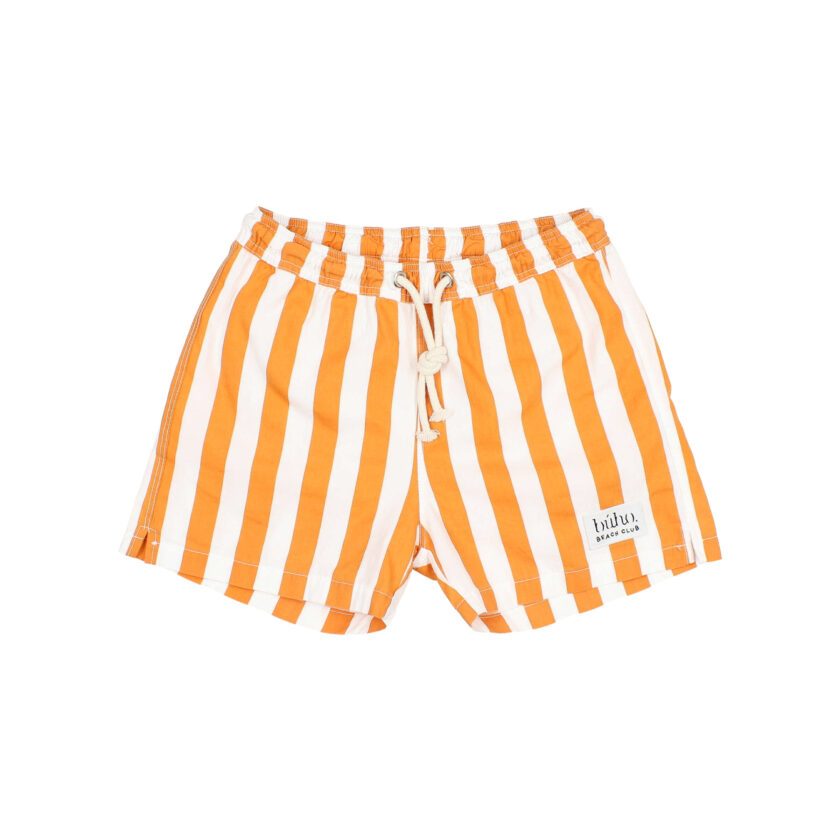 Badeshorts Stripes Orange/White, Búho Barcelona