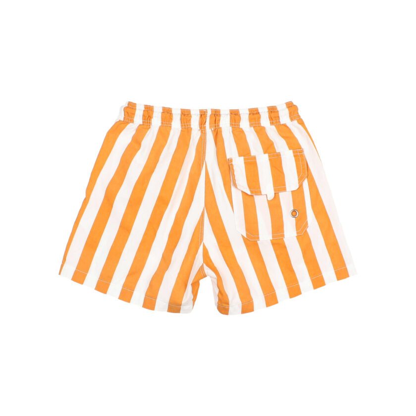 Badeshorts Stripes Orange/White, Búho Barcelona – Bild 3