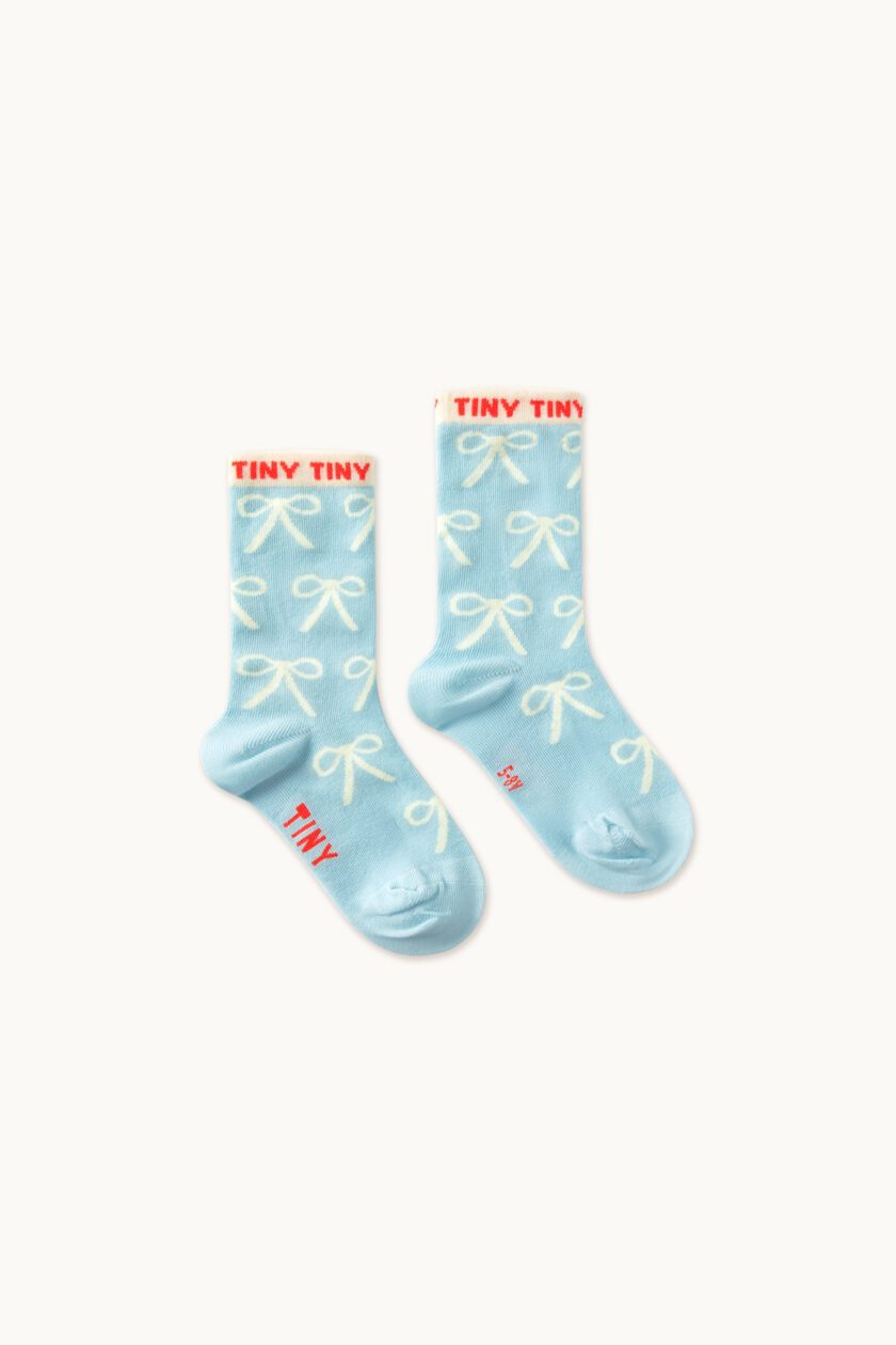 Socken Bows Dusty Blue, Tinycottons – Bild 3