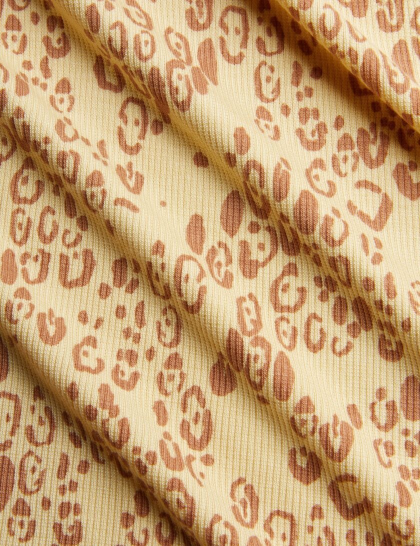 T-Shirt Mini Leopard AOP Beige, Mini Rodini – Bild 3