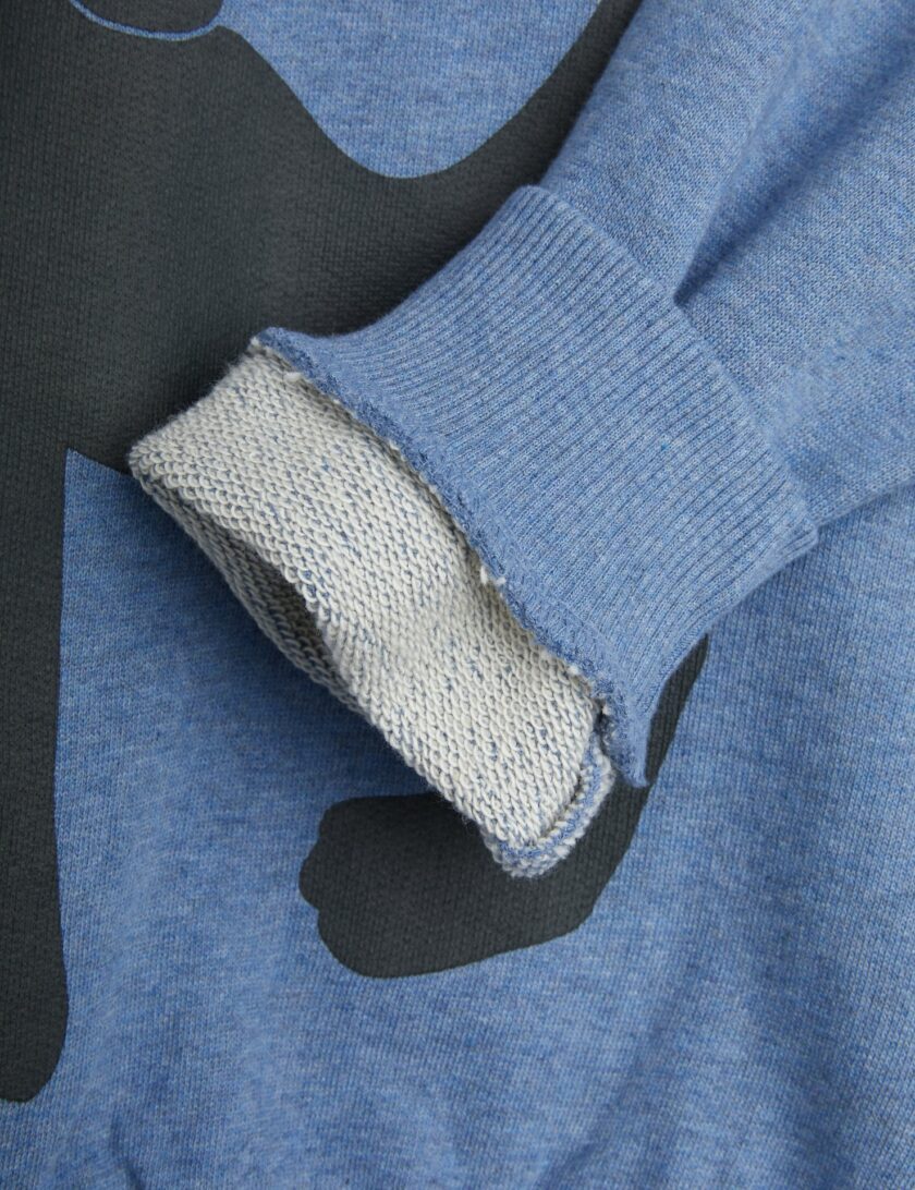 Sweater Panther Melange Blue, Mini Rodini – Bild 2