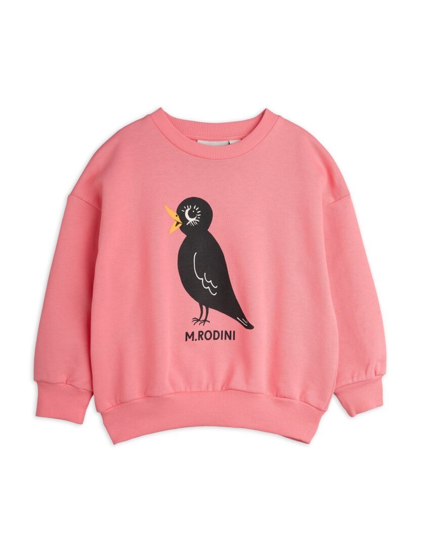 Sweater Blackbird Pink, Mini Rodini
