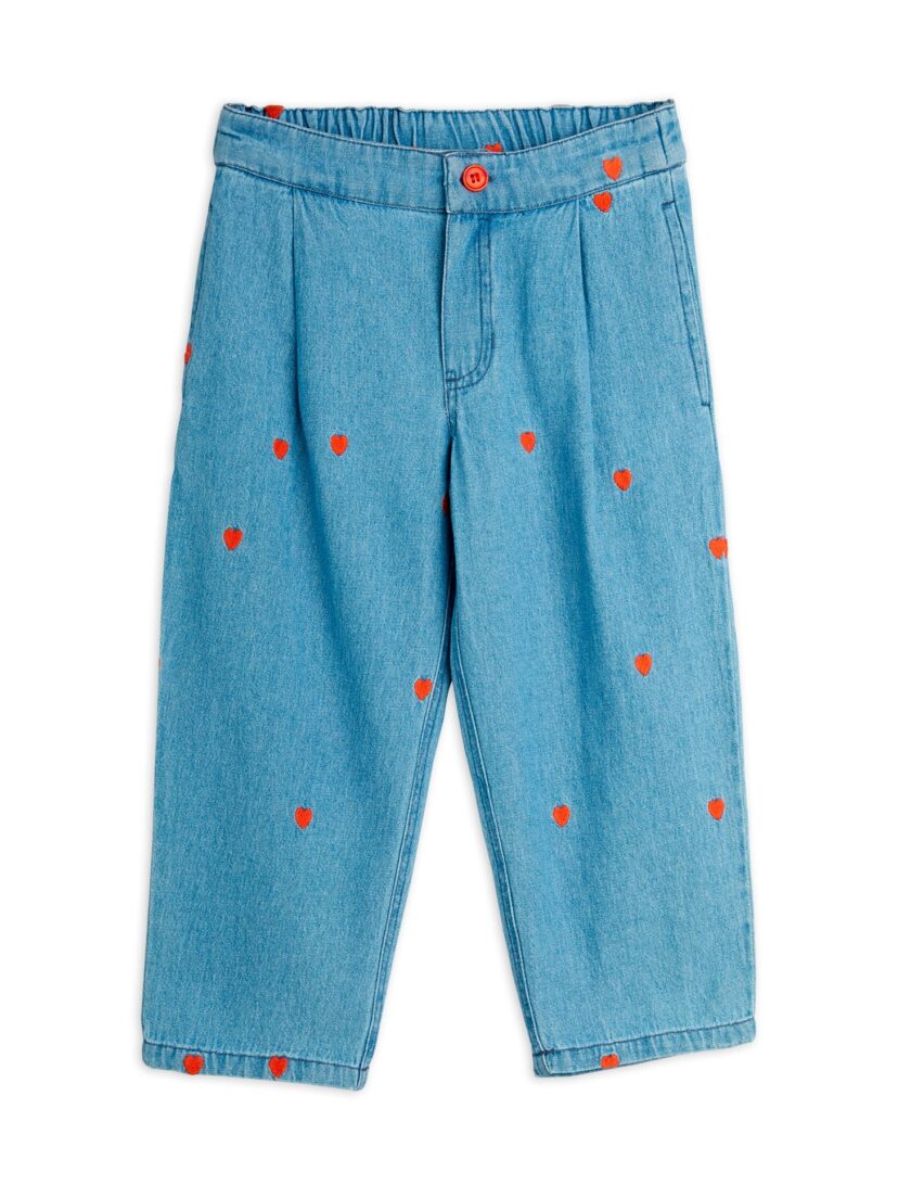 Hose Mini Hearts AOP Blue, Mini Rodini – Bild 2