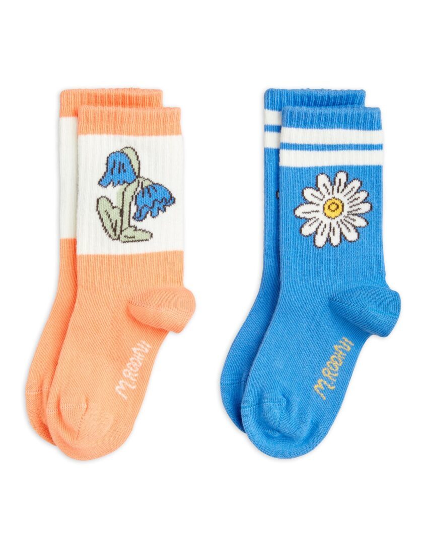 Socken 2er-Pack Flower, Mini Rodini